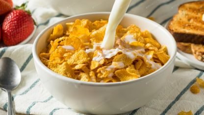 Yogurt y cereal
